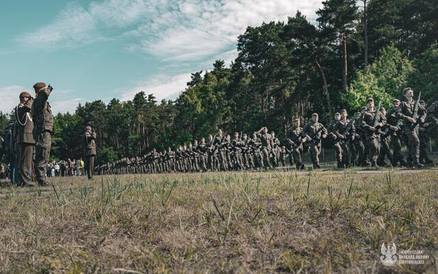 Przysięga wojskowa 18 Stołeczna Brygada OT, Palmiry