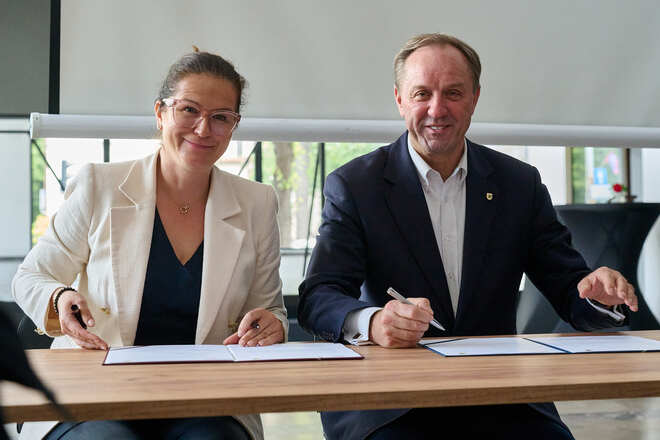 Podpisanie listu intencyjnego w sprawie budowy nowego gmachu Opery Bałtyckiej. Fot. Sebastian Góra/PG