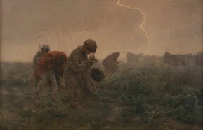 Józef Chełmoński, Burza, olej na płótnie, 1898, Muzeum Narodowe w Krakowie.jpg