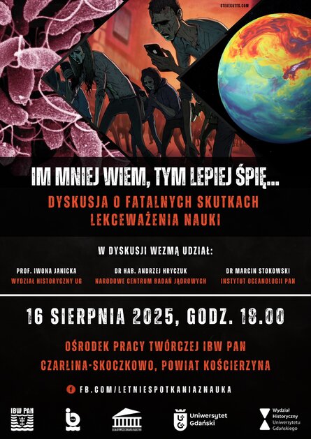 Czy naukę można lekceważyć i jakie są tego skutki? Zapraszamy na wydarzenie z cyklu "Letnie spotkania z nauką"