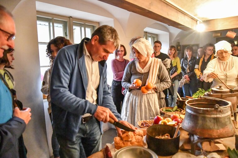 Grupa rekonstrukcyjna "Garnizon Gdańsk" w Domu Uphagena, fot. A. Grabowska, mat. MG