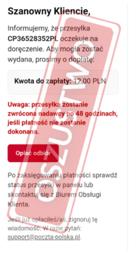 Uważaj na wiadomości od oszustów 