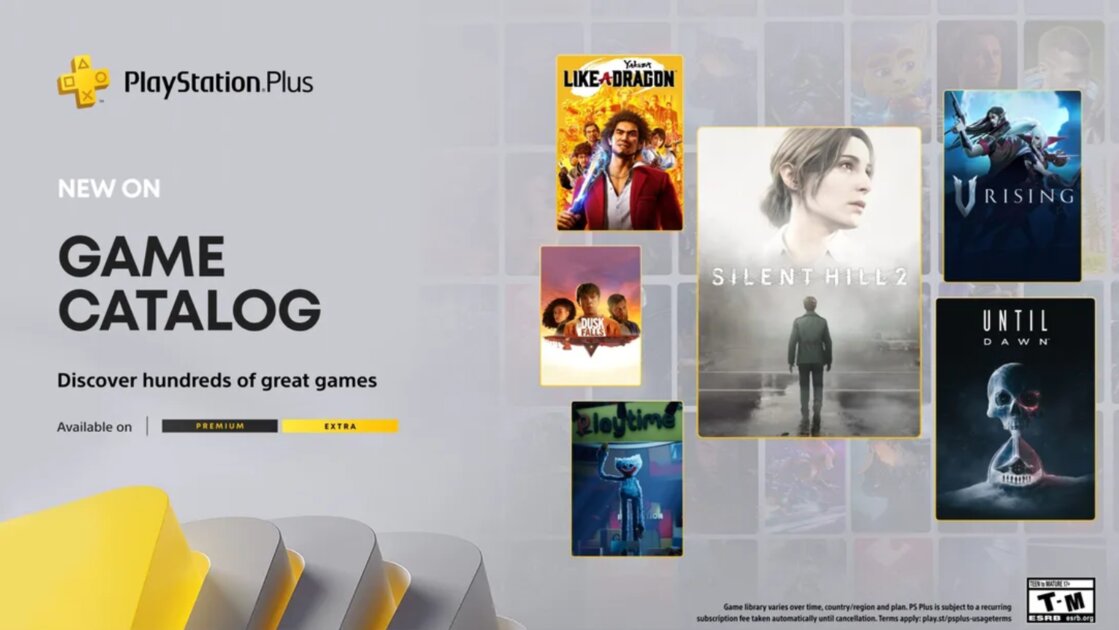 Katalog gier PlayStation Plus na październik: Silent Hill 2, Until Dawn, V Rising, Yakuza: Like a Dragon i inne