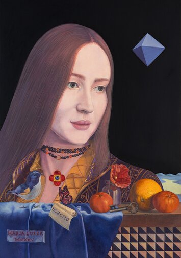 ELECTIO, 2025 Maria Lorek olej na desce  30 x 21 cm, mat  ToTuart