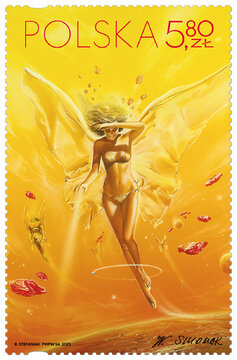 Znaczek 3 - nowa emisja Poczty Polskiej "Fantastyczne Światy" Wojciecha Siudmaka 