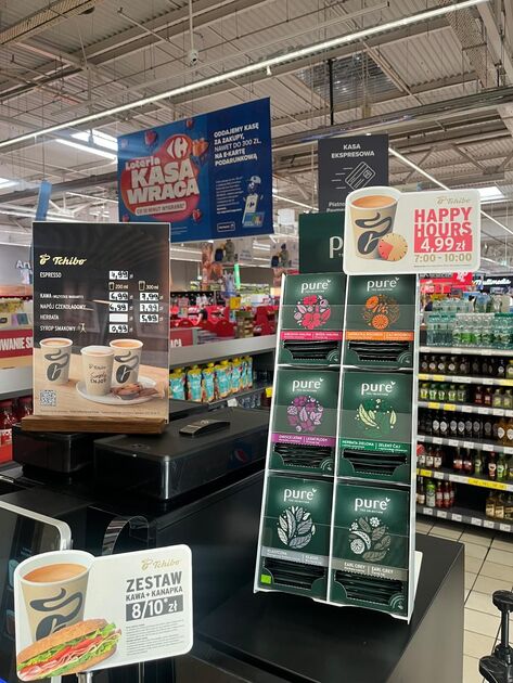 Po świeżo parzoną kawę do hipermarketu - Carrefour Polska rozwija strategiczne partnerstwo z Tchibo