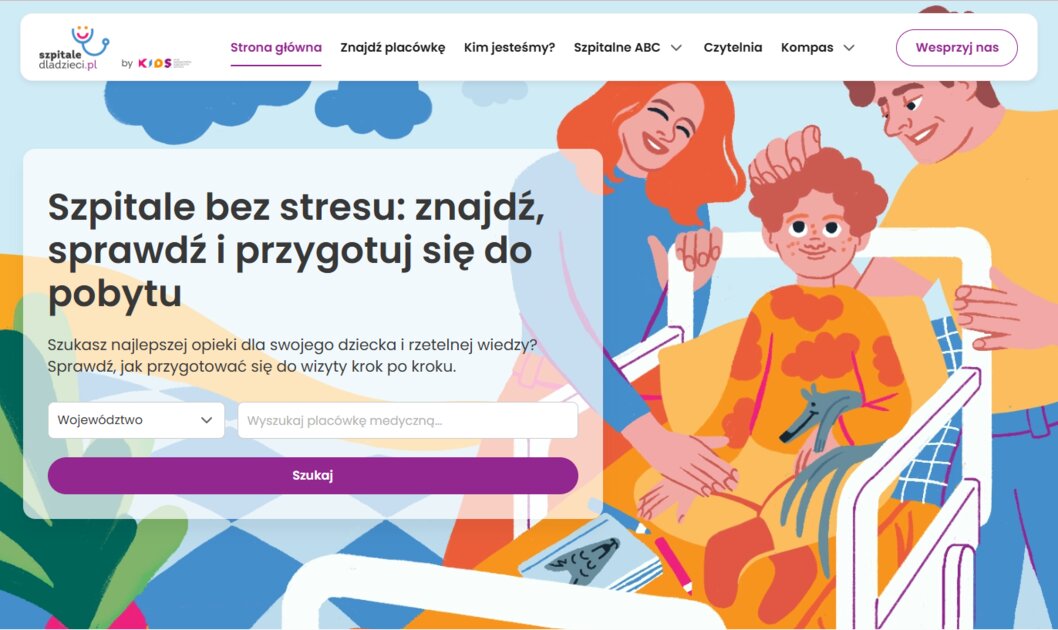 Fundacja K.I.D.S. przedstawia pierwszą w Polsce platformę online, która pomaga rodzicom przygotować się do wizyty w szpitalu