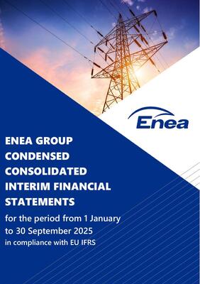Enea Group Condensed Consolidated Interim Financial Statements for IIIQ 2025