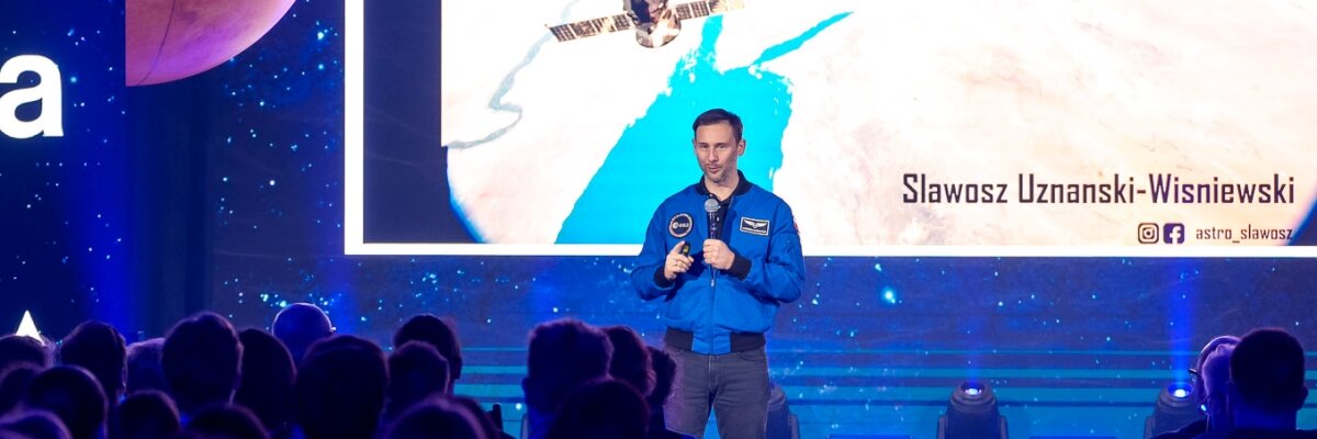 Astronauta dr Sławosz Uznański-Wiśniewski odwiedził Politechnikę Gdańską w ramach ogólnopolskiej trasy „IGNIS – Polska sięga gwiazd”.