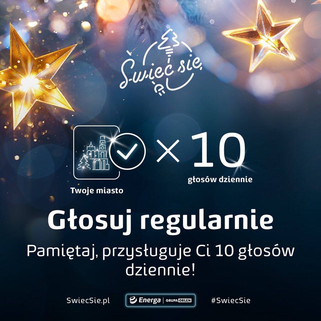 Świec się z Energą: głosuj codziennie w plebiscycie miast