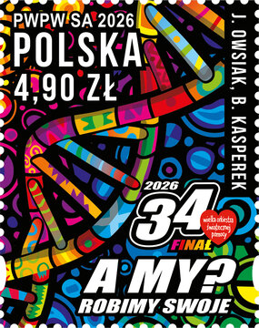 Znaczek na 34. finał WOŚP 