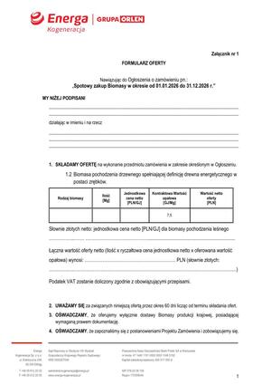 Pobierz Załączniki do Ogłoszenia o zamówieniu SPOT zrębka