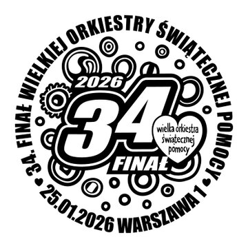 Datownik znaczka na 34. finał WOŚP 