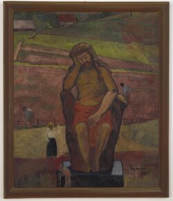 Tymon Niesiołowski, Chrystus Frasobliwy, 1906, kolekcja prywatna.tif