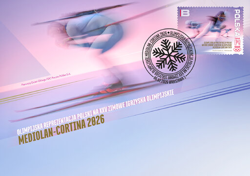 FDC Olimpijska Reprezentacja Polski na XXV Zimowe Igrzyska Olimpijskie Mediolan-Cortina 2026 