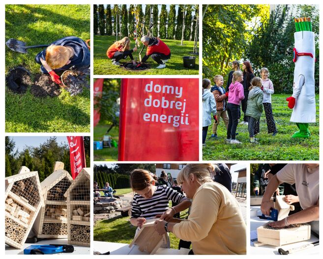 kolaż zdjęć programu Domy Dobrej Energii