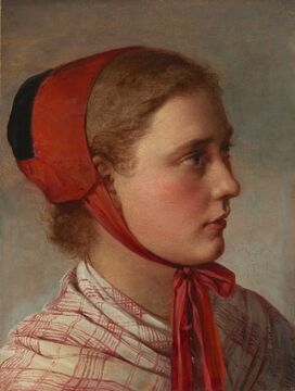 Elisabeth Jerichau Baumann_Główka dziewczynki_olej, płótno_
własność Fundacji Zbiorów im  Ciechanowieckich, depozyt w Zamku Królewskim w Warszawie