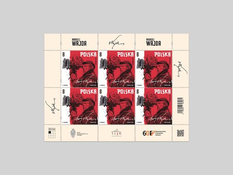 Arkusz znaczków - Andrzej Wajda 