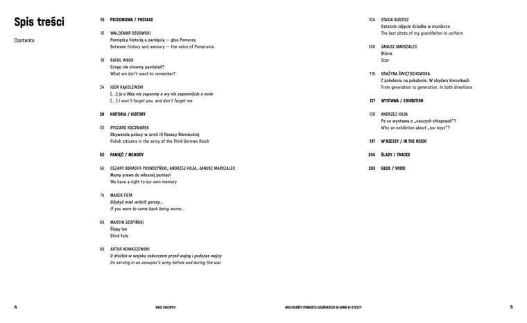 Nasi Chłopcy Spis treści