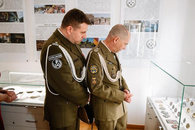 Uroczyste otwarcie sali tradycji Dowództwa Wojsk Obrony Terytorialnej 4