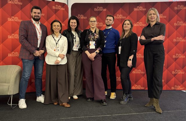 Przedstawiciele Klubu komunikacji WeWnetrznej na konferencji PB