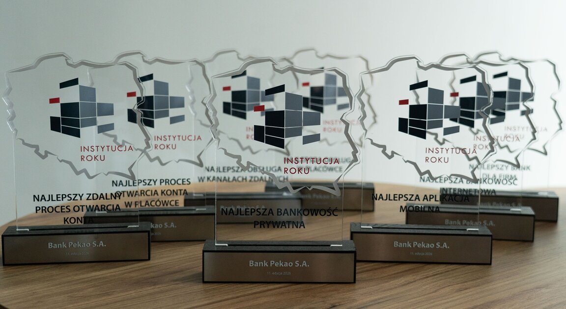 Bank Pekao z czołowymi miejscami w rankingu Instytucja Roku 2026