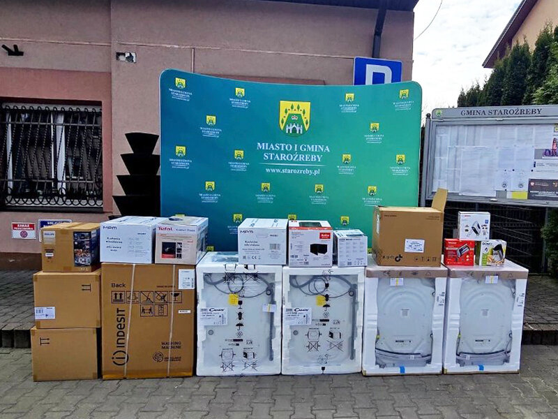 Sprzęt AGD zakupiony dla mieszkańców Staroźrebów