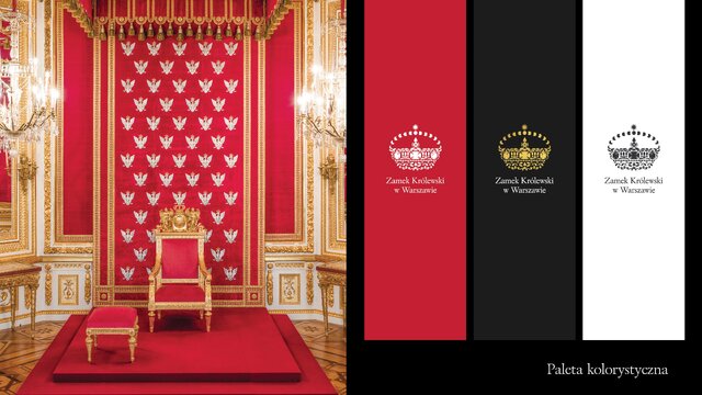 Wizualizacja_paleta kolorystyczna_nowa identyfikacja wizualna Zamku Królewskiego w Warszawie