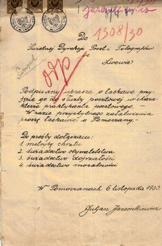 Julian Jaremkiewicz - podanie 