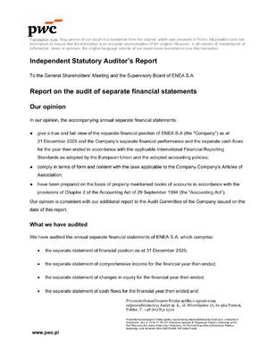 Independent Statutory Auditor’s Report