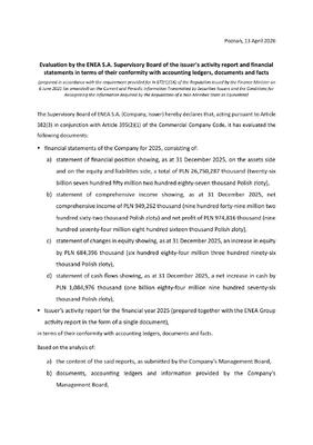 Evaluation of the Supervisory Board 