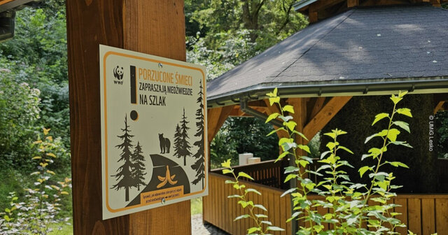 Tabliczki edukacyjne WWF w Bieszczadach