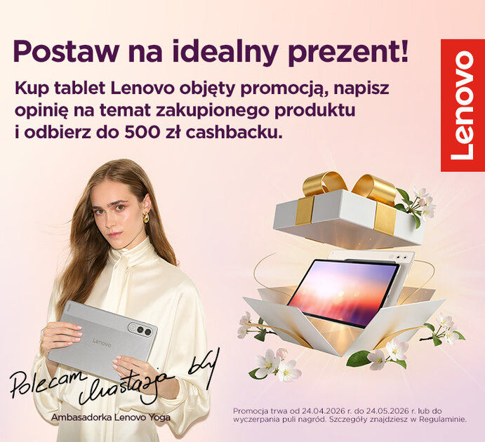 Szukasz idealnego prezentu - kup tablet Lenovo i odbierz 500 zł cashbacku