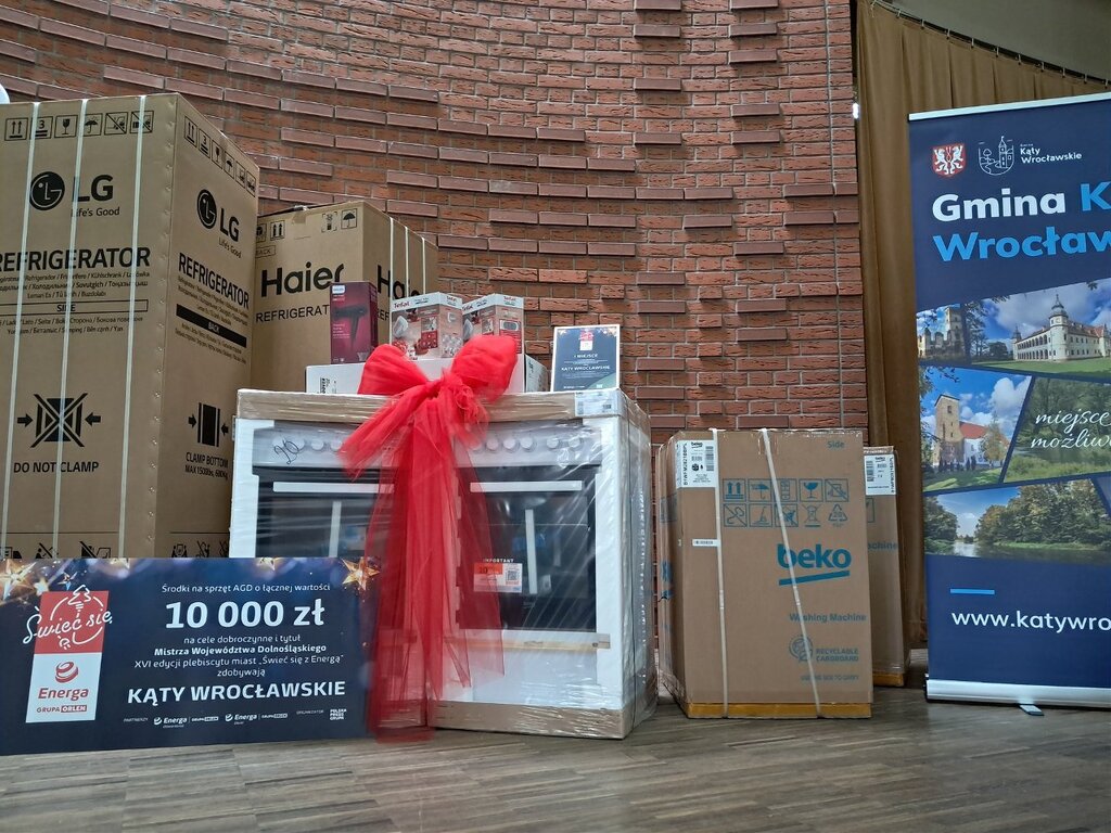 Sprzęt AGD zakupiony dla mieszkańców Kątów Wrocławskich