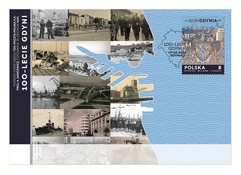 100-lecie Gdyni - koperta FDC 
