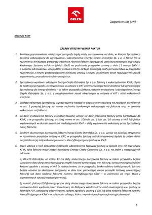Pobierz Załącznik nr 4 do SIWZ - Klauzule KSeF