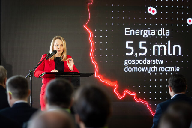 Magdalena Kamińska, prezes Energi SA - uroczystość kamienia węgielnego CCGT Gdańsk