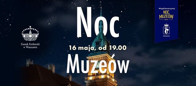 Noc Muzeów 2026 w Zamku Królewskim w  Warszawie grafika png
