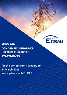 Enea S.A. Condensed Separate Interim Financial Statements for IQ 2026