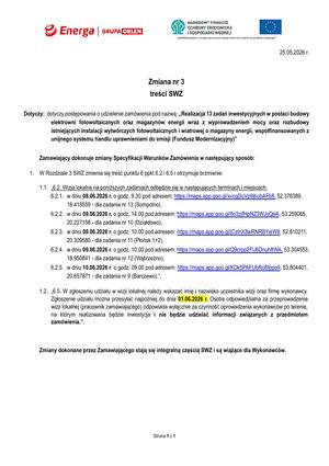 Pobierz Zmiana nr 3 SWZ (wizja lokalna)  z dn  25 05 2026 r 