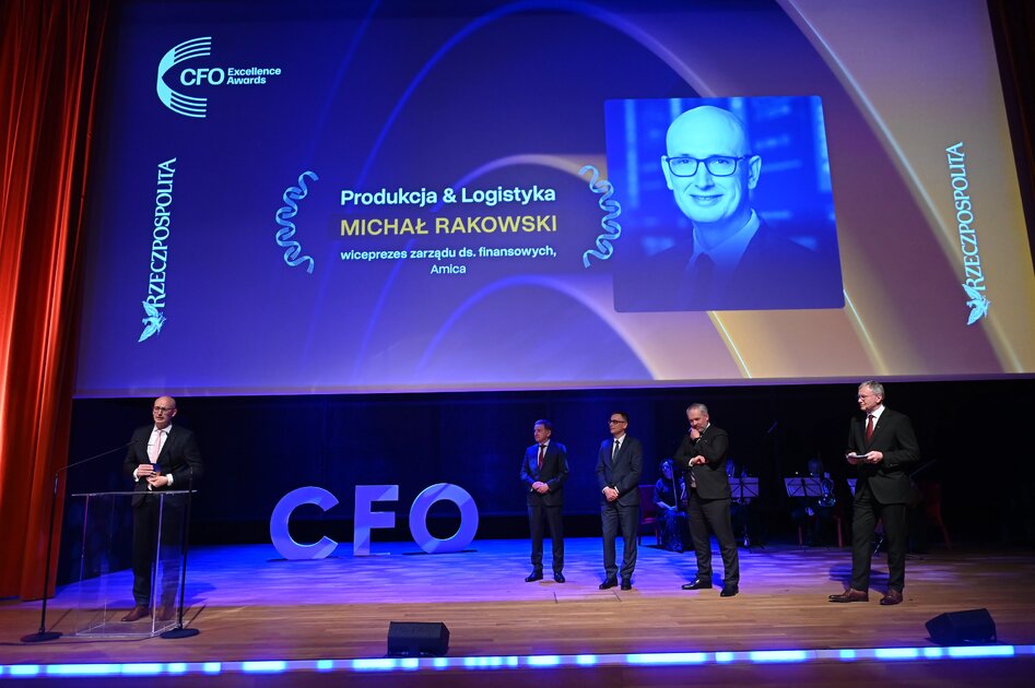 Michał Rakowski laureatem CFO Excellence Awards. Doceniono finansową transformację Grupy Amica