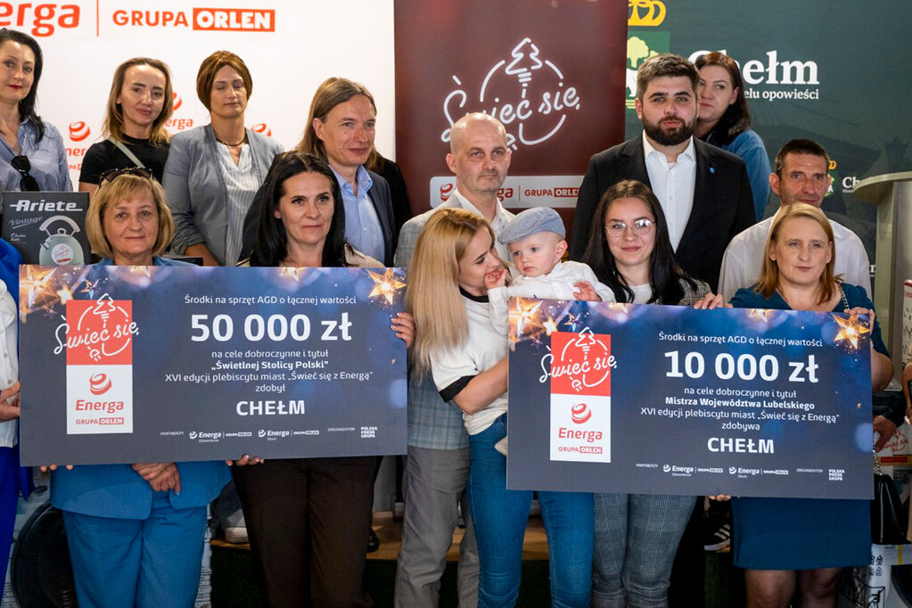 Chełm wygrał w „Świeć się z Energą” tytuł Świetlnej Stolicy Polski