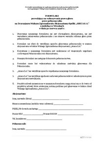 Formularz pełnocmocnik ZWZA AMICA 30 czerwca 2026