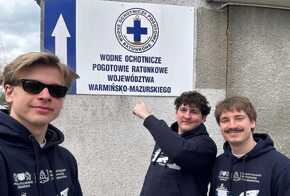 Autorzy projektu URWIS podczas konsultacji z Wodnym Ochotniczym Pogotowiem Ratunkowym Województwa Warmińsko-Mazurskiego.
