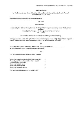 Attachment 2 Draft resolutions