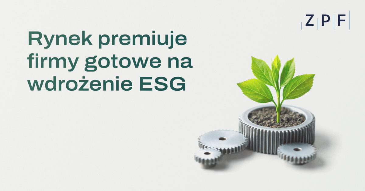 ZPF: MŚP nie powinny czekać z ESG. Globalny rynek premiuje firmy gotowe na zmianę