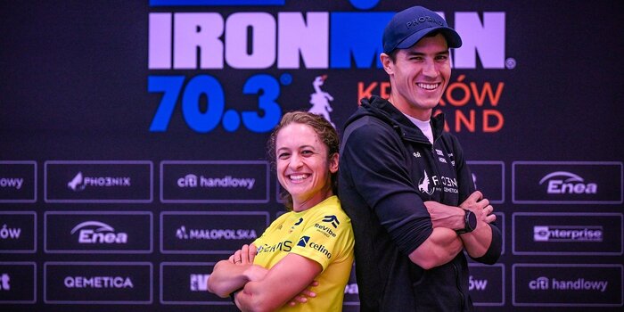 Weekend z Enea IRONMAN 70.3 Kraków już wystartował_1 (Agnieszka Gadomska i Kacper Stępniak)