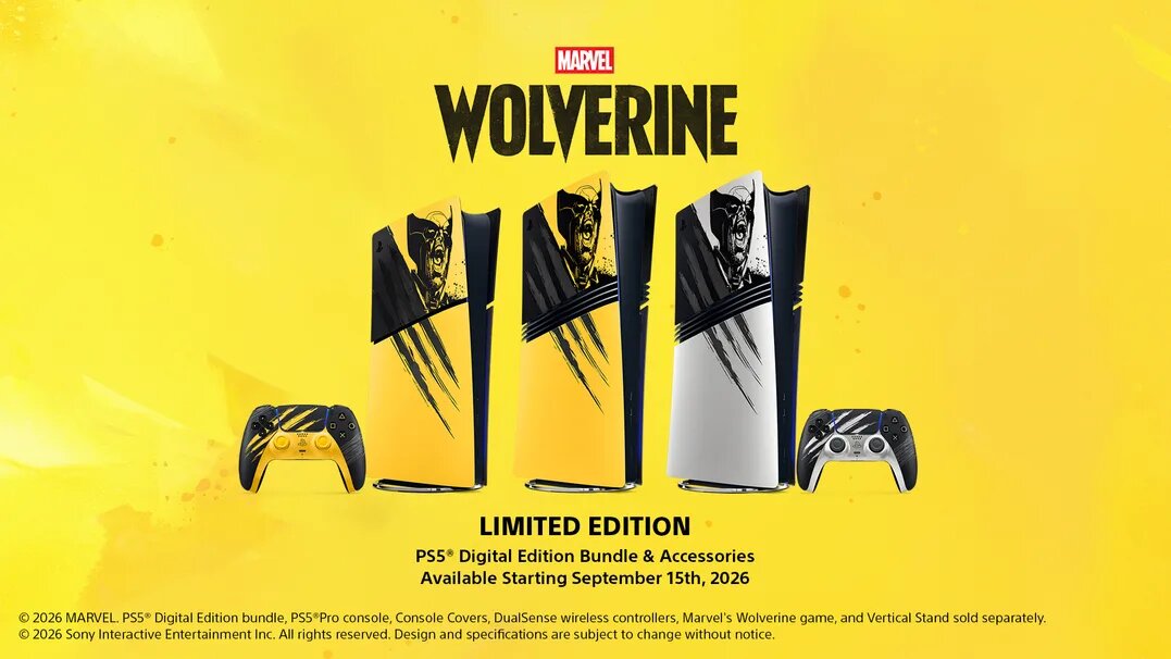 Pierwszy rzut oka na limitowany zestaw konsoli PS5 i akcesoriów do konsoli Marvel’s Wolverine