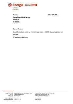 Pobierz Informacja o dniu wolnym 
