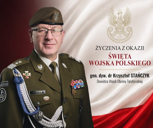 Życzenia Dowódcy WOT z okazji Święta Wojska Polskiego 2026
